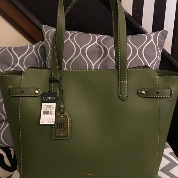 Lauren Ralph Lauren Handbag Tote - Leather - Picture 3 of 6